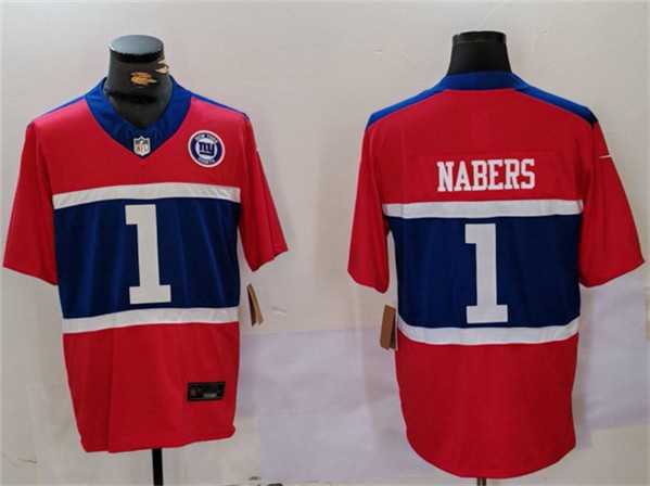 Men's New York Giants #1 Malik Nabers Red 2024 F.U.S.E. With Patch Vapor Untouchable Limited Football Stitched Jersey,We sell and wholesale Men's New York Giants #1 Malik Nabers Red 2024 F.U.S.E. With Patch Vapor Untouchable Limited Football Stitched Jersey on line form chian!